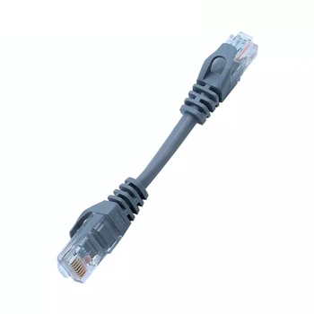 0,5 ft 0,65 ft 1 ft kategorie 6 UTP runde kabel Ethernet kabel netzwerk kabel RJ45 patchkabel grau kabel