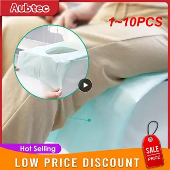 1 ~ 10 шт. упаковка Одноразовой бумаги, Защитная крышка для сиденья унитаза, гигиенический коврик для унитаза, подушка для кемпинга, набор принадлежностей для ванной комнаты