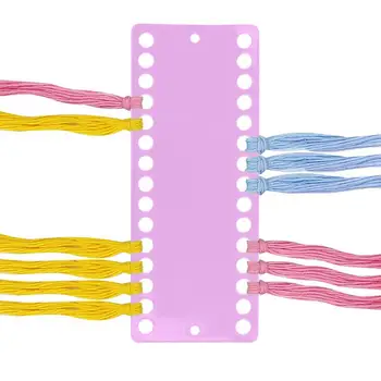 1 шт. Пластиковая карточка для проекта рукоделия из пластика 30 позиций Органайзер для нитей желейного цвета для сортировки нитей