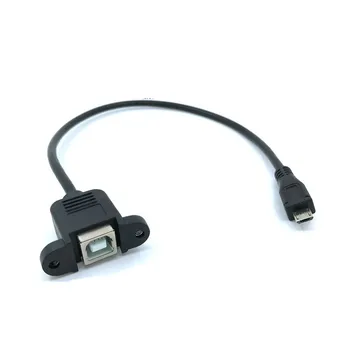30 см 50 см USB 2.0 Micro-USB 5pin Micro USB 2.0 от мужчины к USB 2.0 Разъем типа B Разъем для подключения кабеля к панели Отверстие для крепления