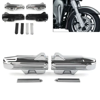 4x Мотоцикл ABS Верхняя Вилка Слайдер Акценты Нижняя Крышка Вилки Для Harley Electra Street Road Glide King FLHR FLTRX FLHX 2014-2022