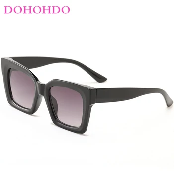 DOHOHDO 2024, Большие квадратные модные солнцезащитные очки в стиле ретро для мужчин и женщин, модные солнцезащитные очки ярких оттенков UV400, трендовые мужские солнцезащитные очки
