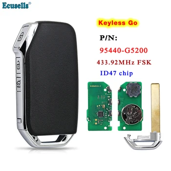 Ecusells 3 Кнопки Smart Remote Брелок для Ключей 433 МГц ID47 Hitag 3 Чип для Kia Niro 2019 2020 2021 FOB-4F23 P/N: 95440-G5200