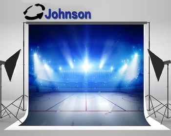 JOHNSON Sport Arena Ice Hockey Stadium Field Light photo background Высококачественная компьютерная печать фонов для фотосъемки вечеринок