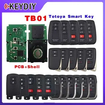 KEYDIY TB01 KD Smart Key Универсальный Пульт дистанционного управления с 8A Транспондером и корпусом для Toyota Corolla RAV4 Camry/Lexus FCCID: 0020