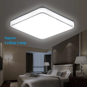 Tomshine Квадратный светодиодный потолочный светильник AC220V Белого цвета Кухня Балкон Крыльцо Современный панельный светильник светодиодный потолочный светильник