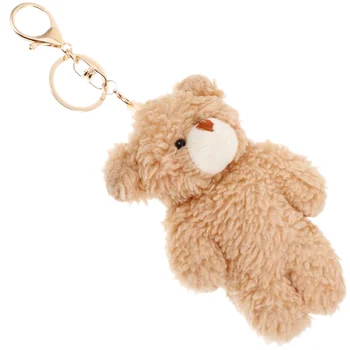 Брелок с медведем, Плюшевое кольцо для ключей, Сумочка, Подвесной ключ, Кулон, рюкзак, декор для детской вечеринки