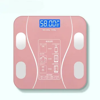 Весы для измерения жировых отложений, интеллектуальный точный вес, умный экран, небольшие перезаряжаемые бытовые электронные весы, весы для жира, Bluetooth