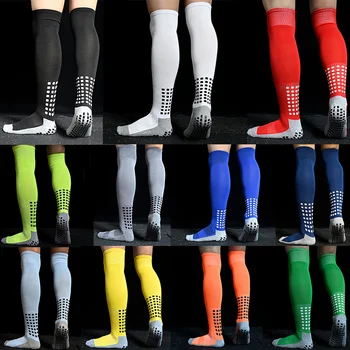 Дышащие футбольные Новые нескользящие мужские и женские носки с полотенцем до колен, длинные футбольные носки для велоспорта, пеших прогулок, спортивных тренировок
