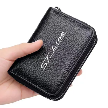 Кожаный кошелек для кредитных карт, водительских прав, сумка для банковских карт с защитой от Rfid для Ford ST LINE Ford FOCUS 2 ФОКУС 3 MK2 MK3