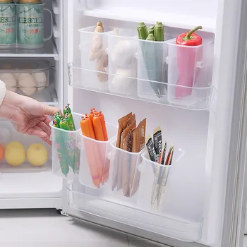 Кухонный ящик для хранения Продуктов, Ящик для хранения продуктов в холодильнике, Боковая Дверца, Ящик для хранения в холодильнике, Сегментированный Органайзер для приправ,