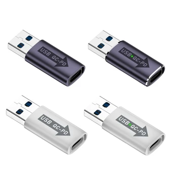 Металлический адаптер USB-Type C USB C женский к мужскому 10 Гбит/с Передача