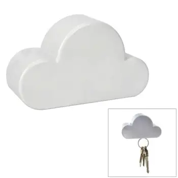 Модный Креативный магнитный брелок в форме облака, 1 белое облако, новинка, держатель для ключей