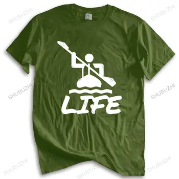 Мужская летняя хлопчатобумажная футболка свободные топы Kayak Life - Популярная футболка без тегов унисекс, крутые топы для подростков