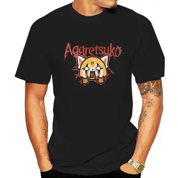 Мужская футболка AGGRETSUKO Retsuko Rage Trash Metal Среднего черного цвета (TS713761AGG-M)