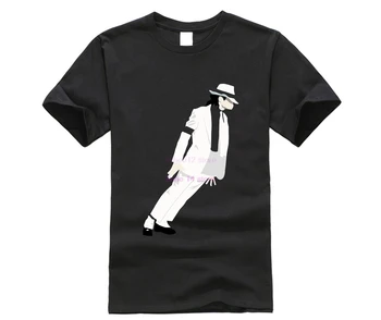 Наклейка Майкла Джексона Smooth Criminal Модные мужские футболки, одежда с принтом, хлопковая мужская рубашка с воротником