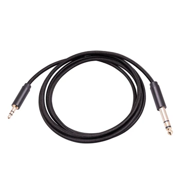 Переходный Aux-кабель 3,5 Мм-6,35 Мм для Микшерного Усилителя с Позолоченным Аудиокабелем 3,5-6,5 