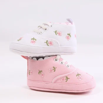 Повседневная обувь для малышей с принцессой и цветочным рисунком, первая пара передних туфель для малышей