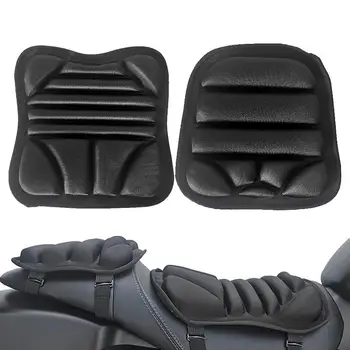 Подушка для сиденья мотоцикла 2шт Гелевая подушка для сиденья мотоцикла 3D Универсальный дышащий чехол для сиденья, амортизирующий для горных работ