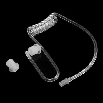 Прозрачная спиральная акустическая трубка, затычка для ушей, замена радионаушника Headse