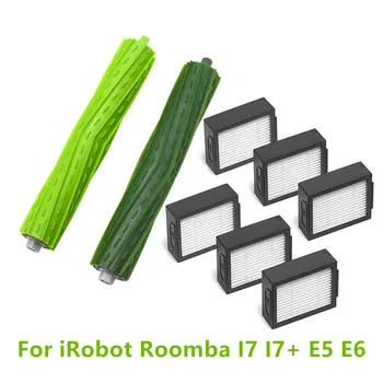 Роликовые щетки Hepa-Фильтры Для iRobot Roomba I7 I7 + E5 E6 HEPA-Фильтры Основные Щетки Для iRobot Roomba I7 I7 +