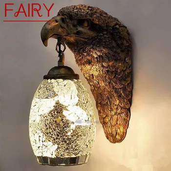 Современный настенный светильник FAIRY Eagle, персонализированный и креативный светильник для украшения гостиной, спальни, прихожей, бара