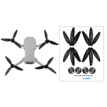 Трехлопастный Пропеллер для DJI Mavic Mini/Mini 2 Drone Props, Сменные Лопасти Крыльев Вентиляторов для DJI Mini 2, Черный
