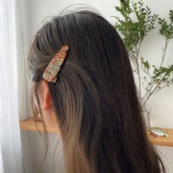 Элегантные ацетатные головные уборы Ins для девочек Женские заколки BB для волос заколки в виде утконоса Корейские заколки для волос