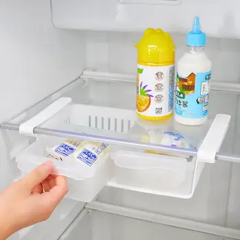 Ящик для хранения холодильника из пищевого полипропилена Выдвижного типа, контейнер-органайзер для фруктов и овощей, кухонные принадлежности