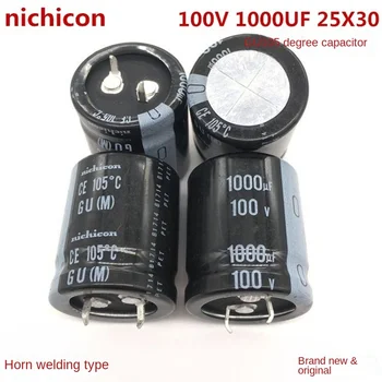 (1ШТ) 100V1000UF 25X30 Японский конденсатор nichicon 1000UF 100V 25 * 30 nichicon.