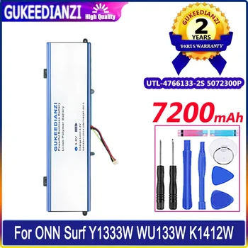Аккумулятор GUKEEDIANZI UTL-4766133-2S 5072300P 7200mAh Для Haier M1 LP14123 Для ONN Surf K1412W 100002434 Y1333W WU133W Bateria