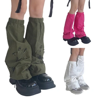 Женские гетры L93F, расклешенные джинсы, летние чехлы для ног JK для студенток, женские гетры L93F
