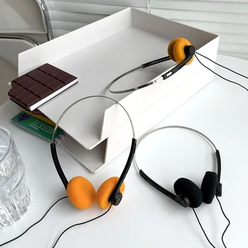 Музыка для наушников на косточках Mp3 Walkman Ретро Чувства Портативные Проводные Маленькие Наушники Спортивная Мода Реквизит для фотографий