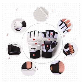 Перчатки для тхэквондо и каратэ, одобренные WTF, plam hand protector Перчатки для тхэквондо, боевые искусства, Спортивная защита рук, Боксерский защитный инструмент