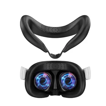 Силиконовая маска для лица и глаз SiliconeVR для шлема Meta Quest3, затемняющая силиконовая маска для защитного чехла Meta Quest 3 VR, Аксессуары