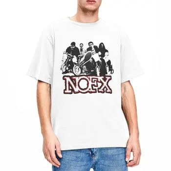 Товарная рубашка Nofx Band Для мужчин и женщин, футболки из чистого хлопка Rock And Roll Crazy, круглый вырез, короткий рукав, оригинальная одежда