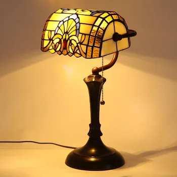 Турецкая настольная лампа Ретро Банковская лампа E27 LED лампа тиффани красочный Домашний декор Столовая Спальня Прикроватная лампа для чтения