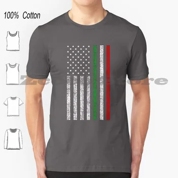 Футболка с Итальянским Флагом из 100% Хлопка Для Мужчин И Женщин С Индивидуальным Рисунком Флаг Италии Итальянский Флаг Флаг Италии Итальянская Половина