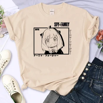 Футболки Spy x Family, женская футболка с рисунком манги Y2K, забавная одежда для девочек